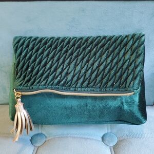 Elegant Teal Clutch Bag
